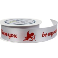 Satinband "be my valentine"
