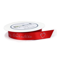Dekoband "Happy Valentine" + Herzmotiv