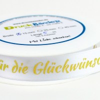Dekoband "Danke für die Glückwünsche"